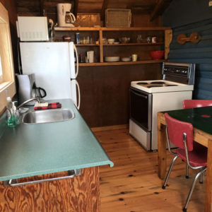 cabin two kitchen